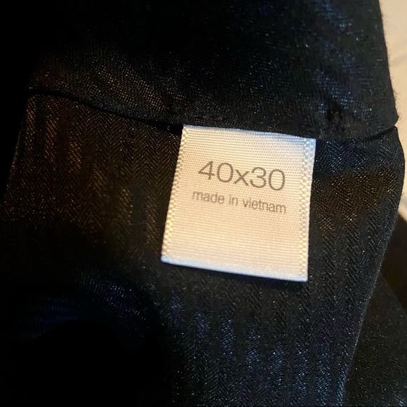 NWT “40 X 30” APT 9 BLACK & SILVER PINSTRIPE PANTS - Picture 5 of 9